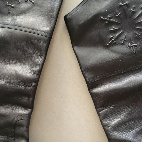 Cesare Paciotti vintage leather boots like new, black, size 37