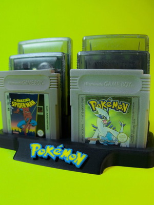 Pokemon cartridge stand for Nintendo Gameboy new, 3D printed