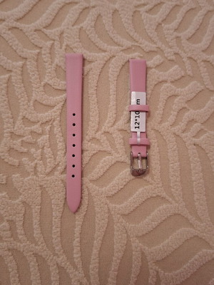 Watch Strap 12mm Pink like new with tool and screws