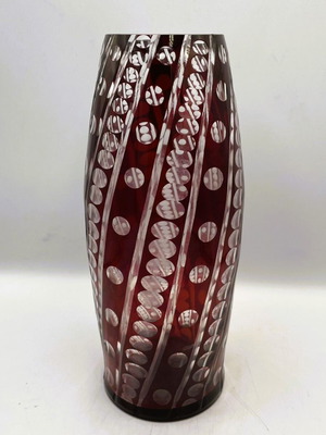 Βάζο Art Nouveau ρουμπινί σαν καινούργιο, 1885-1920