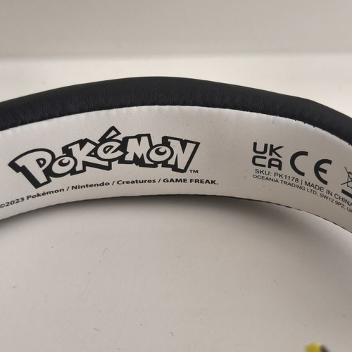 Pokemon Pikachu headphones like new, wired, kids 3-7 years