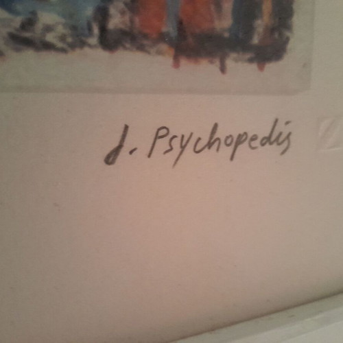 Psychopaidis silk screen printing like new, signed and numbered