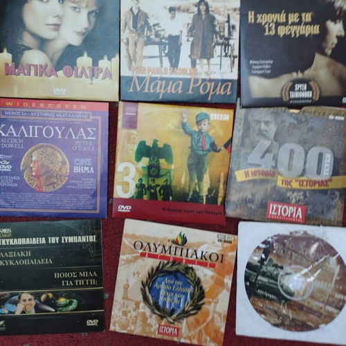 3 DVDs and 18 CD ROMs with E-book like new, social and historical documentaries