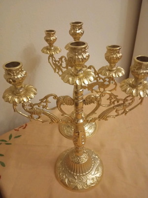 Trikera new gilded brass set of 2 pieces