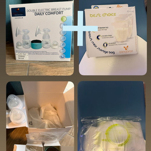 Lorelli Daily Comfort Double Electric Breast Pump new with storage bags BPA free