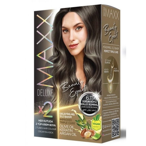 Maxx Deluxe Hair Color 6.11 Dark Olive Blonde new