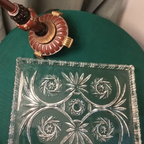 Walther Glass Serving Platter like new, 31x24 cm, crystal
