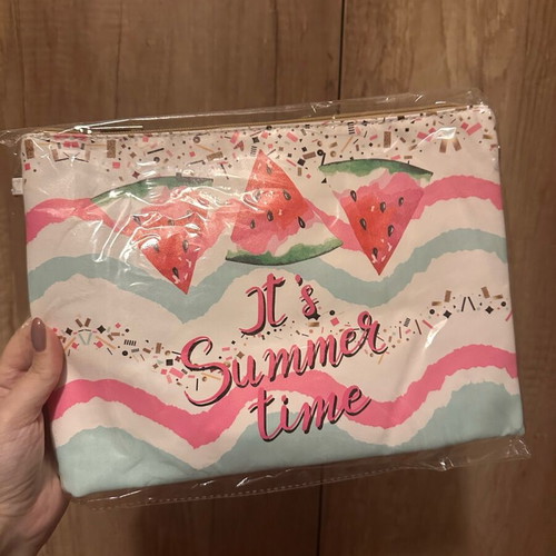 Toiletry bag summer large size new, multicolored