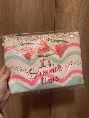 Toiletry bag summer large size new, multicolored