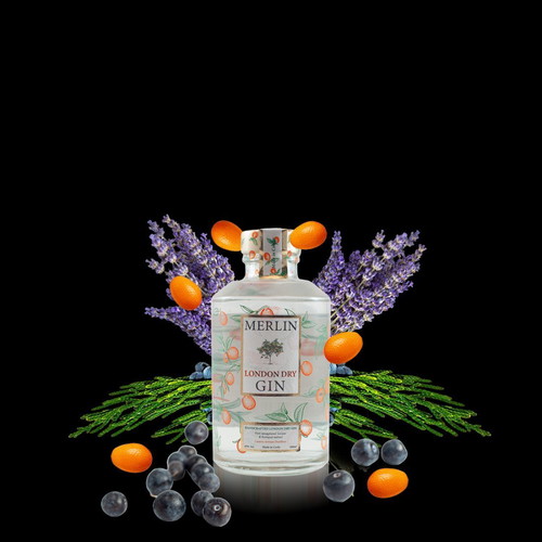 Merlin London Dry Gin 200ml new