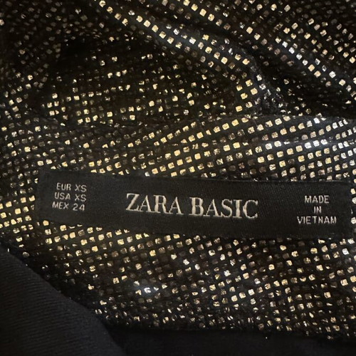 Zara dress new, black and gold