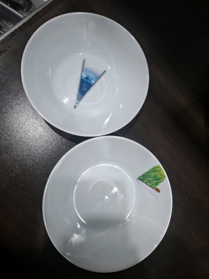 Σετ μπολ πορσελάνης Illusion Fine Porcelain 2 τεμάχια σαν καινούργιο