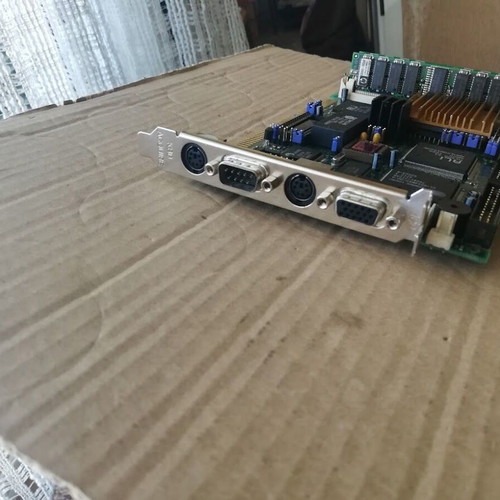 SSC-5X86HVGA REV:1.4 ICP Board ISA Slot Industrial Motherboard with CPU and RAM used