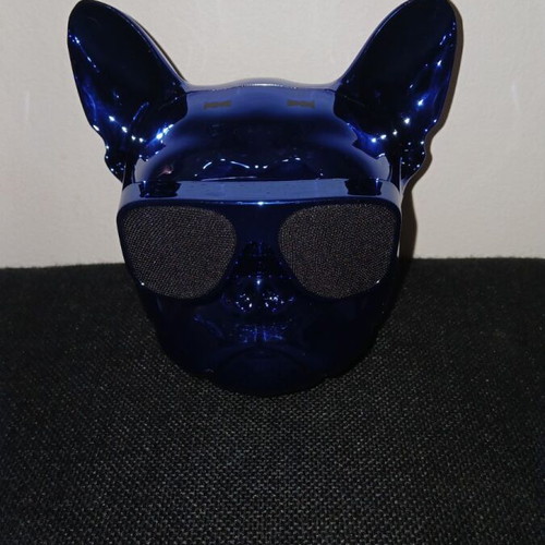 Bluetooth Bulldog speaker new, blue