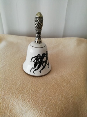 Ceramic Bell with Runners Design like new