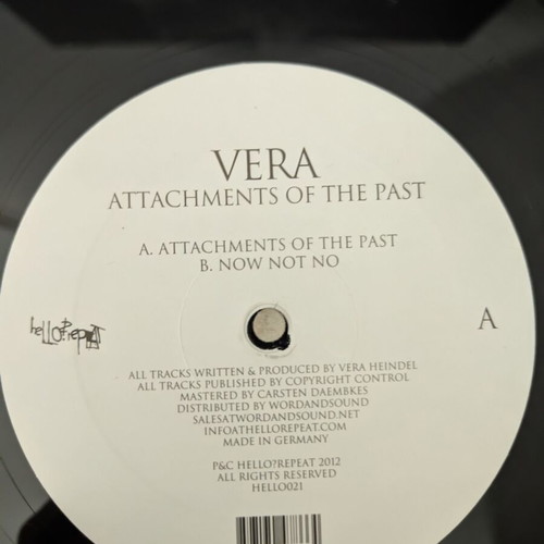 Vera Attachments Of The Past vinyl record used, electronic