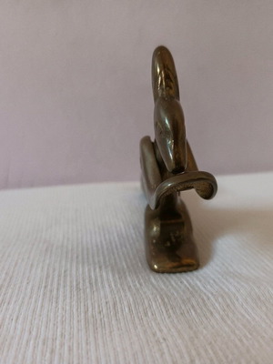 Bronze squirrel statue used