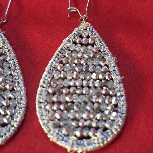 Handmade earrings new, silver