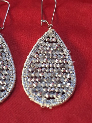 Handmade earrings new, silver