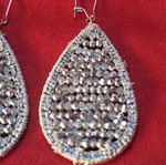Handmade earrings new, silver