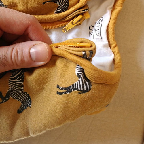 Meyco Baby Sleeping Bag TOG 2.5 Size 62 Zebra Pattern like new