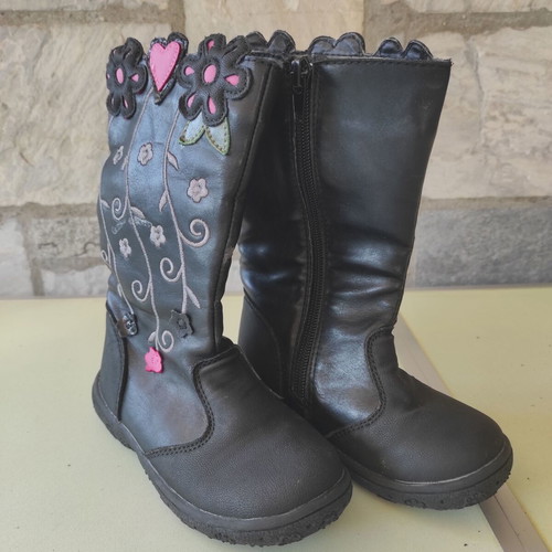 Smart Kids boots size 24 used, black and pink