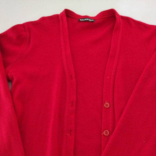 Batik cardigan used, women's red size M