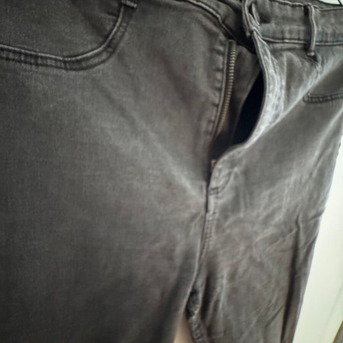 Zara jeans with rips, gray, size XXL