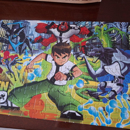 Ben 10 3 in 1 puzzle used, complete set with original box