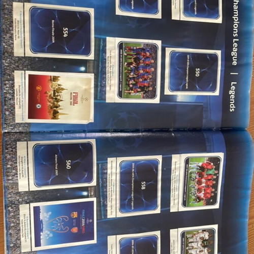 Uefa Champions League 2010-2011 Panini sticker album used
