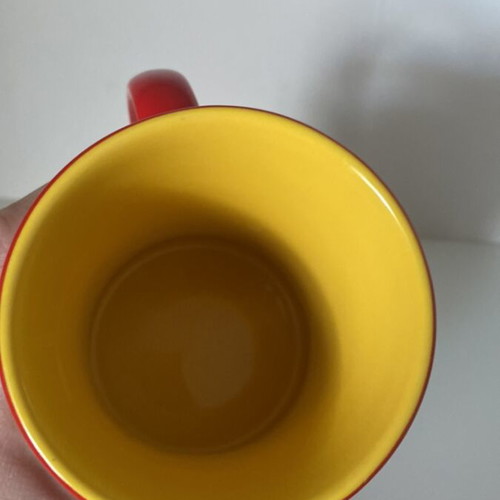 Vintage large embossed mug like new