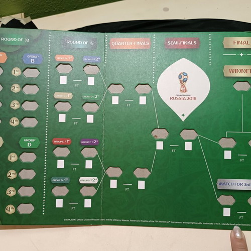 FIFA 2018 World Cup 3D Cardboard Collectible Board like new