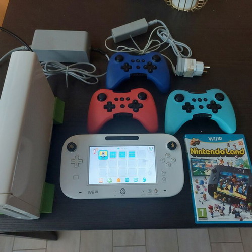 Nintendo Wii U 8GB console used with Haxchi and accessories