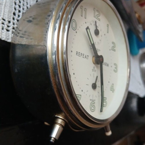 Vintage Peter Repeat Mechanical Alarm Clock like new