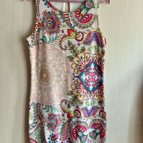Desigual sleeveless dress like new with lining and back button
