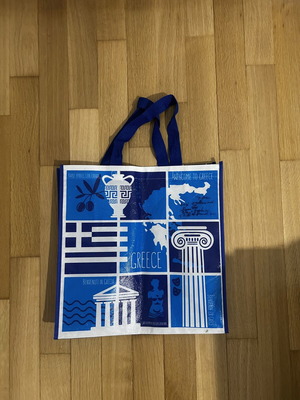 Collectible plastic bag with Greece theme like new