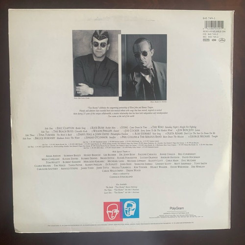 Two Rooms double vinyl 2LP used tribute album to Elton John & Bernie Taupin