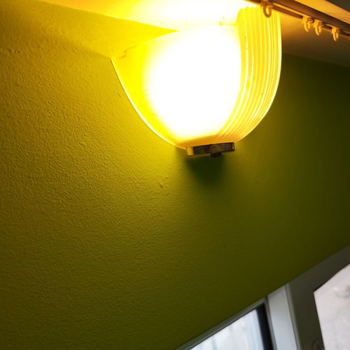 2 glass wall lamps - they have glass with sandblasting - 30 euros each - both together 50 euros