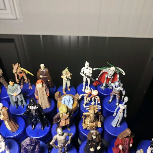Star Wars Pepsi Bottle Cap Figures used, pack of 78