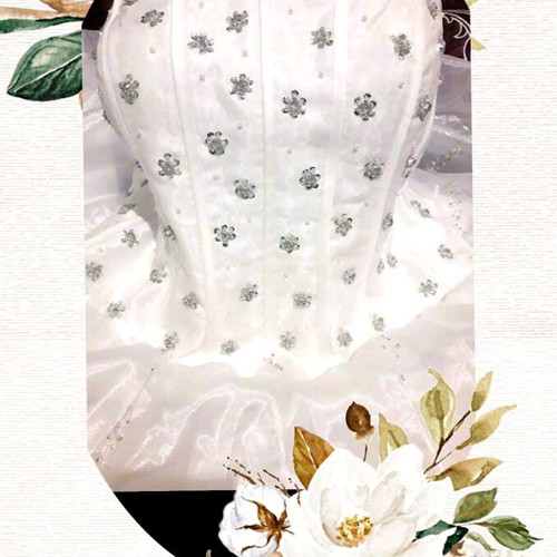Wedding dress new, size XL, white, simple and beautiful