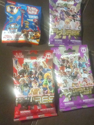 Playmobil and PAW Patrol pack new, 4 pieces