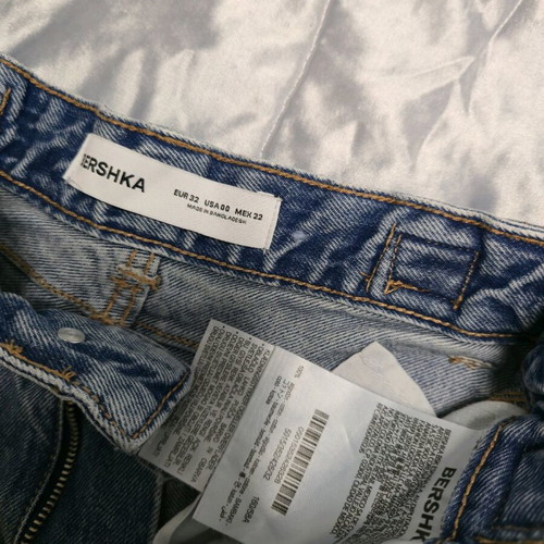 Bershka Carpender baggy wide leg pants size 32 like new, blue