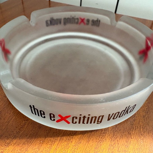 Ashtray Serkova the Exciting Vodka large, like new, diameter 14.5cm