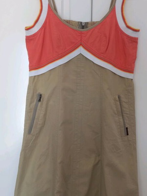 Marc Cain dress like new, beige and orange