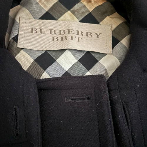 Burberry coat used, size M, blue