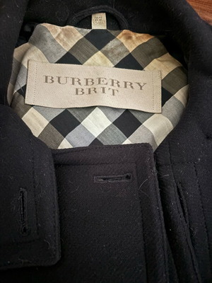 Burberry coat used, size M, blue
