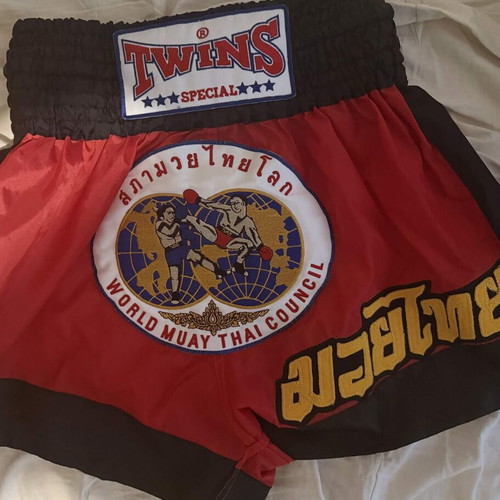 Men's Kick/Thai Boxing Shorts Twins Special W.M.C. like new, red