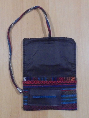 Fabric tobacco pouch for rolling cigarettes like new
