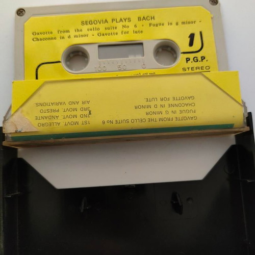 Segovia Plays Bach cassette tape like new, classical genre