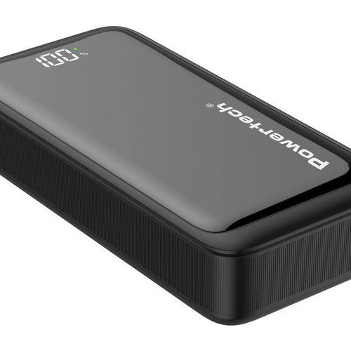 Powertech Power Bank PT-1327 20000mAh 22.5W with Display, Black
